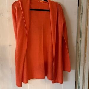Christopher Fisher 100% cashmere cardigan with hood size small